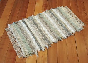 Kitchen, Bathroom, Bedroom or Door Entry Rug - 24" x 43" Sage, Tan & Cream